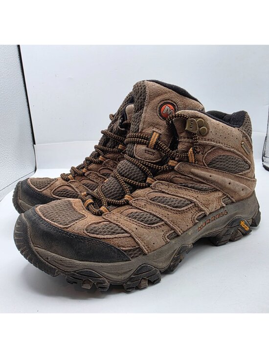 Merrell Moab 3 Mid Mens Size 8 Brown Hiking Shoes Camping Outdoors Vibram main image 12
